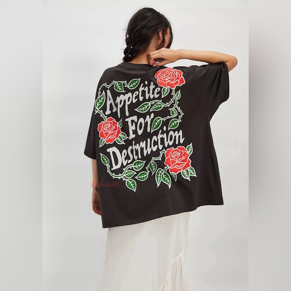 NEW Free People Guns N' Roses Paradise City Tee - Picture 7 of 8